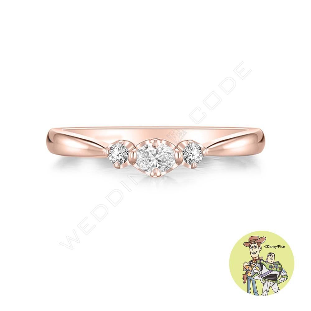 ｜WEDDING CODE｜★玩具總動員 女戒 0.13 克拉 4709